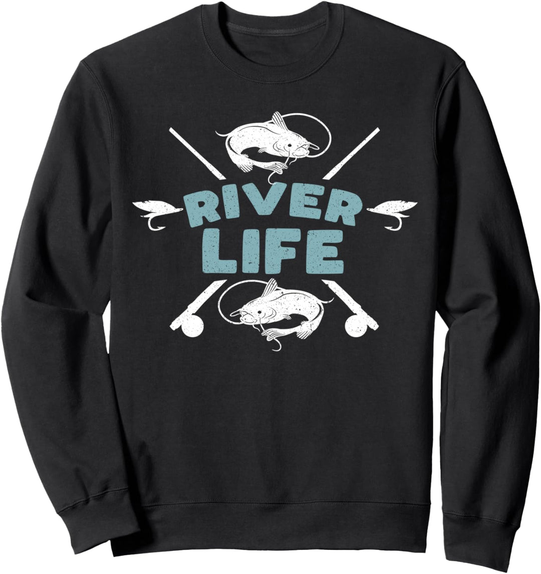 Wels Raubfisch Fischen - Angler Fluss Wels Sweatshirt