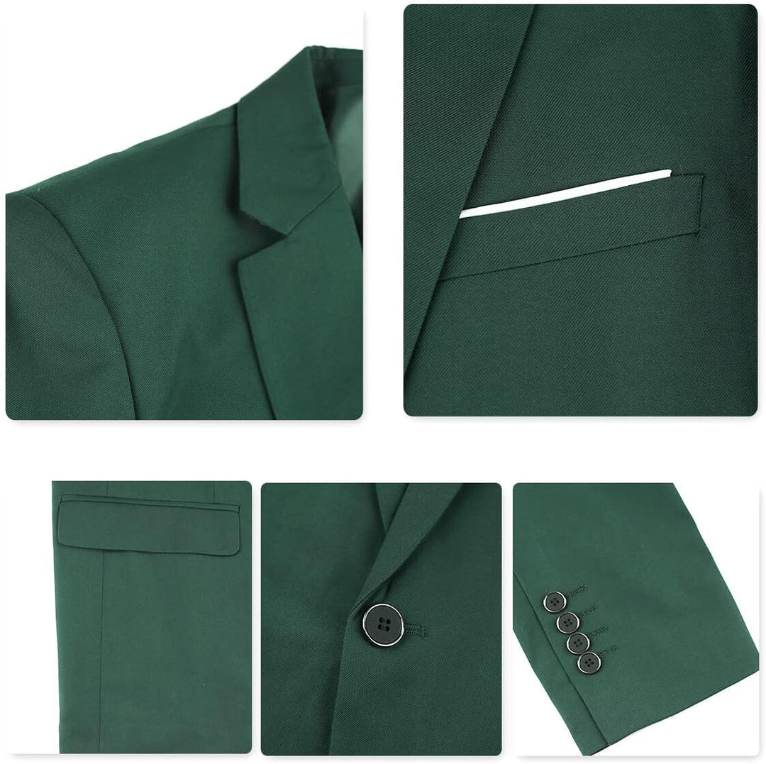 YOUTHUP Anzug Herren 3 Teilig Anzüge Slim Fit 2-Knopf Herrenanzug Modern Formell Sakko Weste Hose fü