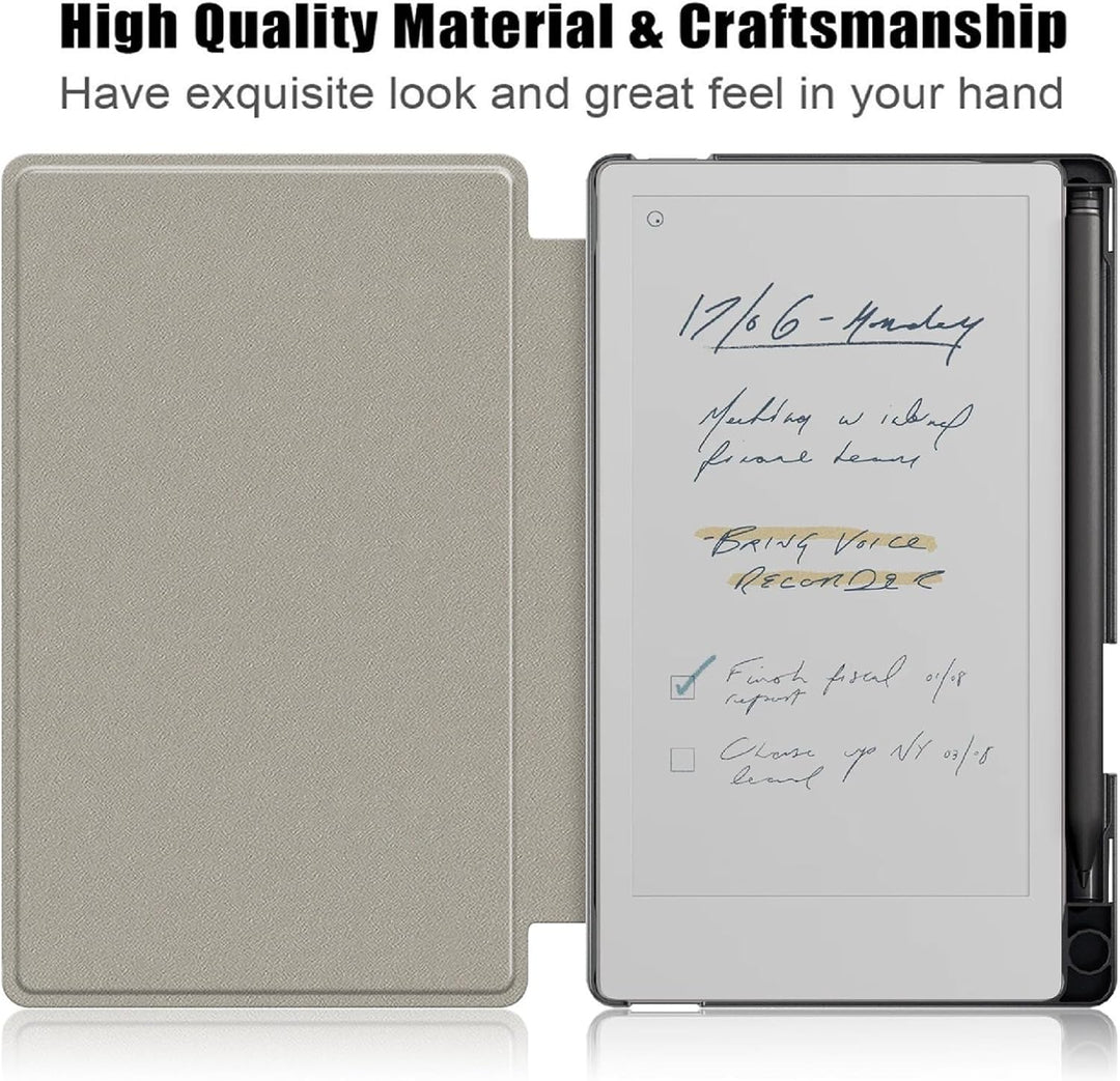 GIOPUEY Hülle Kompatibel mit Remarkable Paper Pro Move 7.3, Flip Case 360° Schutz - Black reMarkable