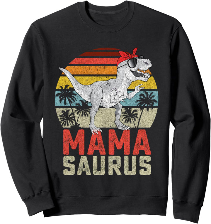Mamasaurus T Rex Dinosaurier Mama Saurus Familie Passenden Sweatshirt
