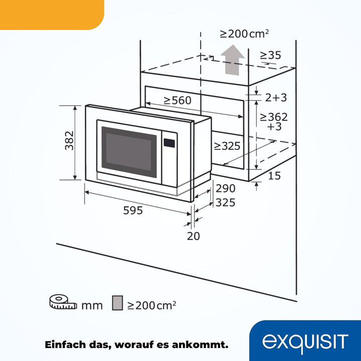 Exquisit EMW 20 G Mikrowelle / 20 L / 800 W