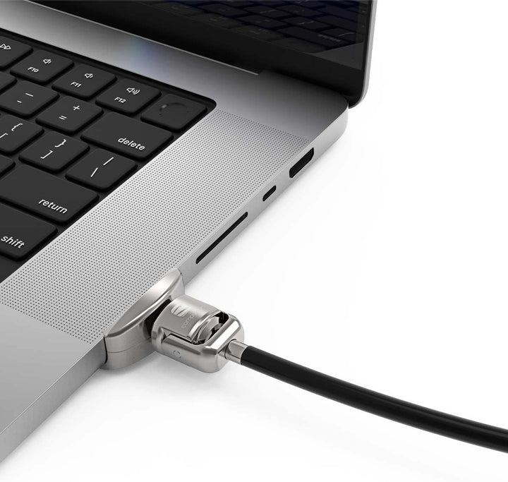 COMPULOCKS-ACCS MacBook Pro 35,6 cm (14 Zoll) Ledge Lock Adapter mit Schlüsselschloss, silberfarben,