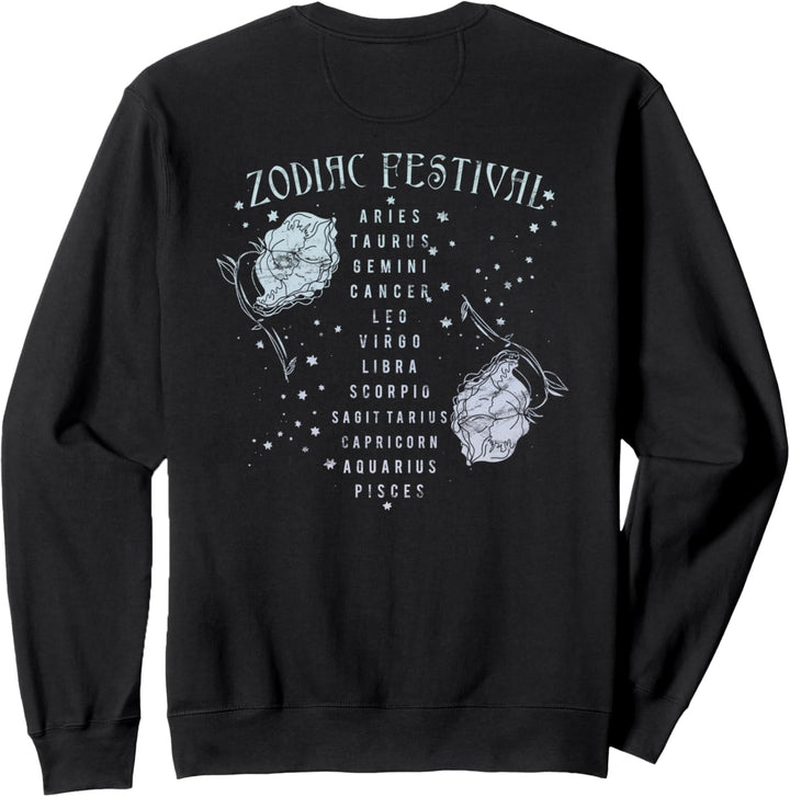 Zodiac Festival Moon &amp; Roses Sweatshirt