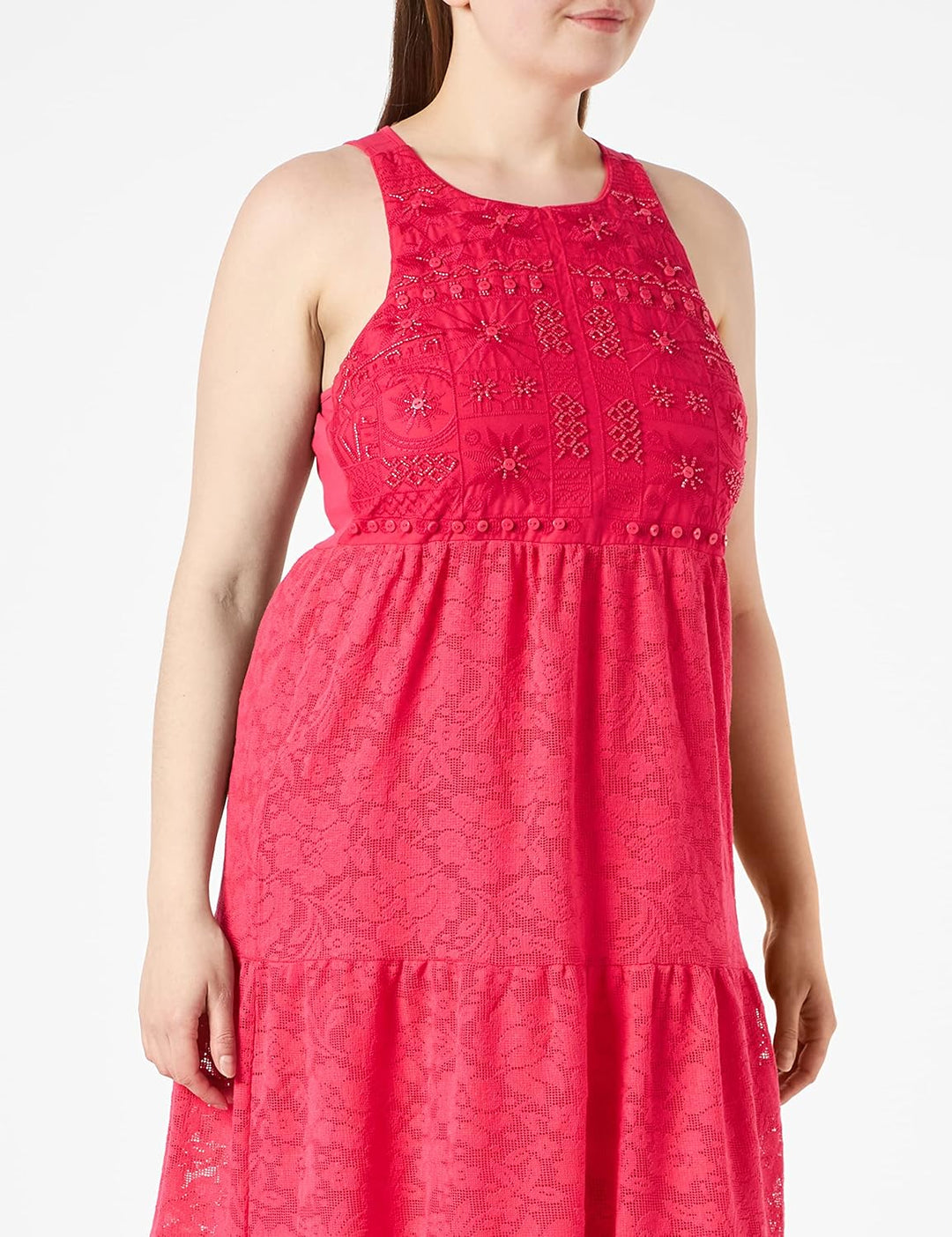 Desigual Damen Vest_mina Lässiges Kleid S Rot, S Rot