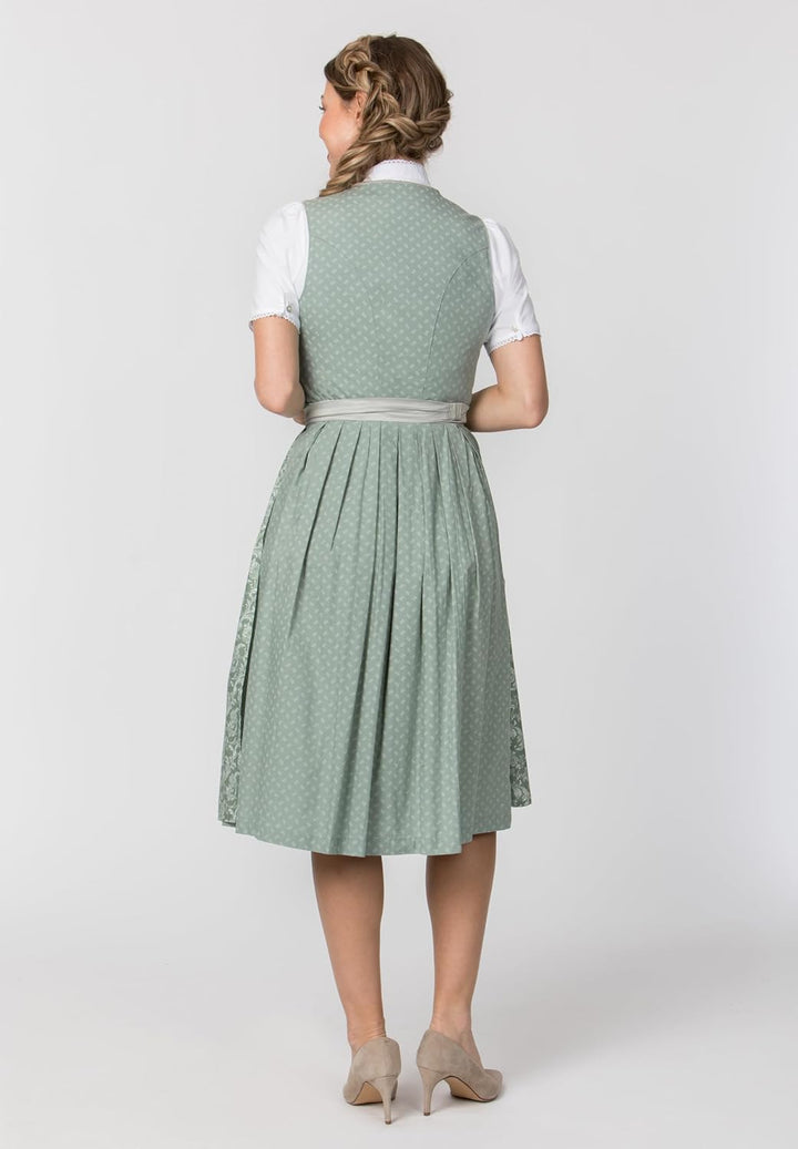 Stockerpoint Damen Dirndl Franka Kleid für besondere Anlässe 42 Salbei, 42 Salbei