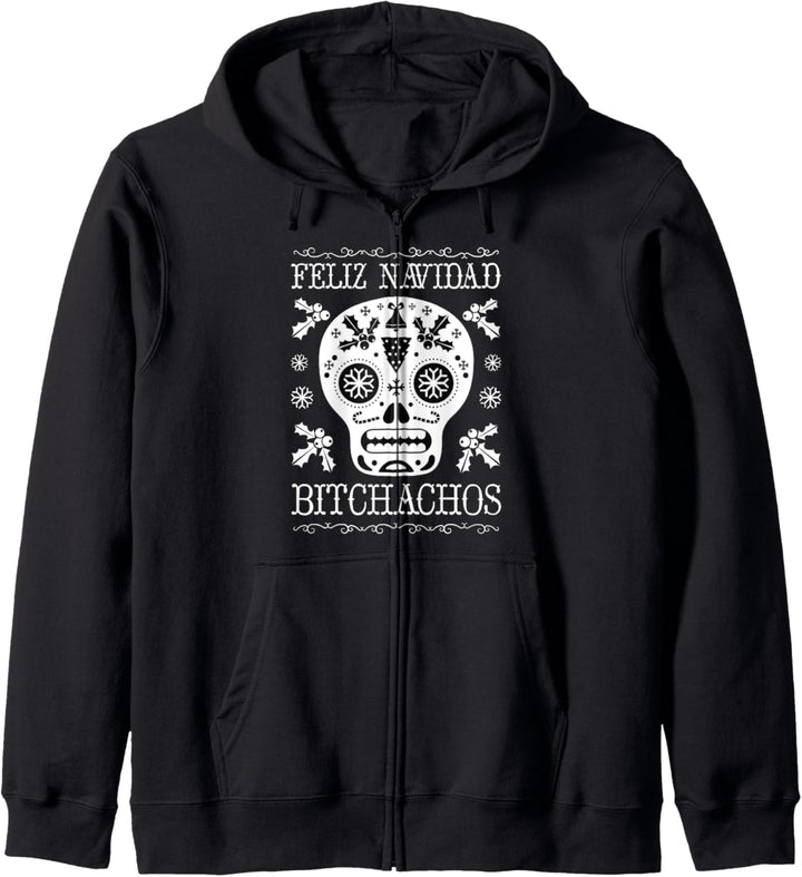 Feliz Navidad Bitchachos, lustige Erwachsene Weihnachten Kapuzenjacke