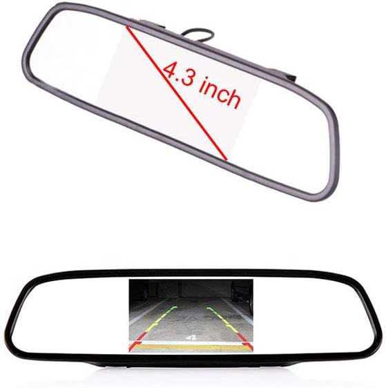 「18mm Linse Top Qualität Rückfahrkamera + 4.3 Zoll Auto Rückspiegel」Auto Dach Rückfahrkamera Ersatz
