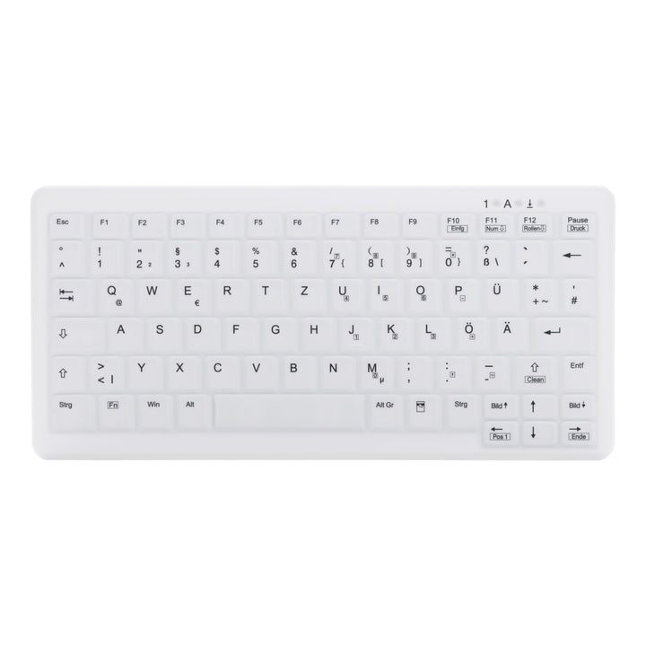 Cherry AK-C4110 Desinfizierbare Kabelose Hygienetastatur im Notebook-Design weiss