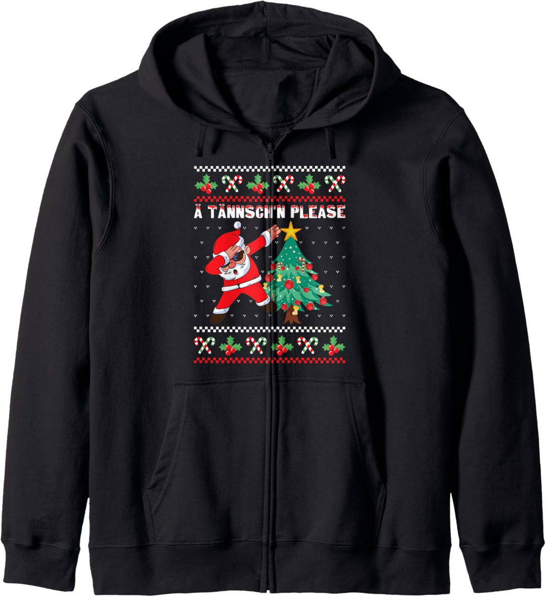 Weihnachten Ugly Christmas Weihnachtsmann Ä Tännschen Please Kapuzenjacke