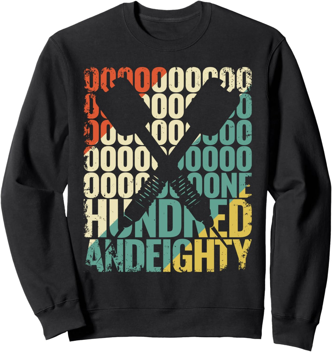 Retro Onehundredandeighty 180 Triple 20 Vintage Darts Sweatshirt
