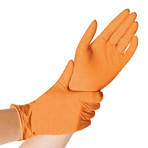 Franz Mensch Hygonorm Nitrilhandschuh Safe Fit in blau, 8/M puderfrei, 2000 Stück (10 x 200 Stück),
