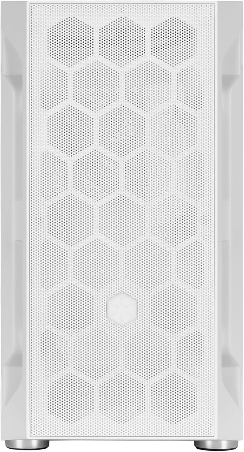 Silverstone SST-FAH1MW-G - Fara H1M Micro-ATX Gaming Computer Chassis, Weiss