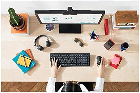 Logitech MK295 kabelloses Tastatur-Maus-Set mit SilentTouch-Technologie, Shortcut-Tasten, optischer
