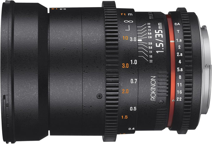 Rokinon 35 mm T1.5 Cine DS Objektiv für Canon EF, Canon