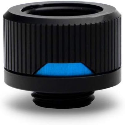 EK Water Blocks Compatible EK-Quantum Torque HTC 16-6er-Pack, schwarz 16mm 6 Pack Black, 16mm 6 Pack