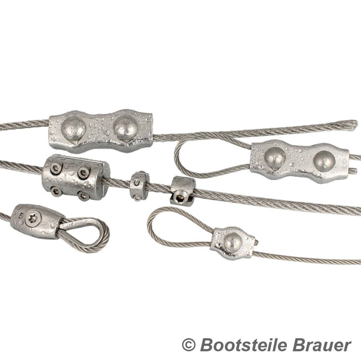 50 Meter Edelstahl - Drahtseil 7x7 mittelweich D= 6 mm - Edelstahl A4 Edelstahlseil Stahlseil I BOOT