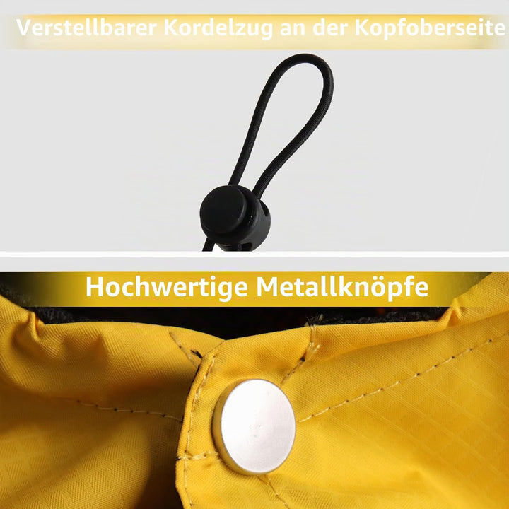 Premium-Regenmantel mit Kapuze für Mittelgrosse Hunde, Outdoor-Sport, Wasserdichte Regenjacke, Welpe