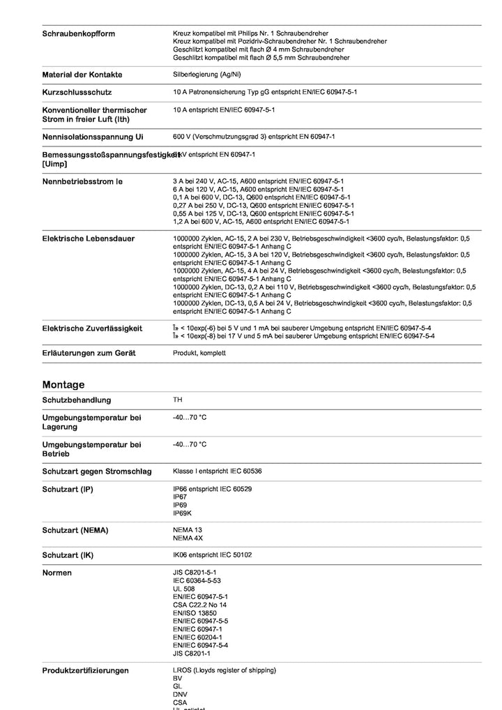 Schneider Electric | XB4BS8444 - Not-Aus Taster, Pilztaster rastend, 600V, Drehentriegelung, 2Ö Zum