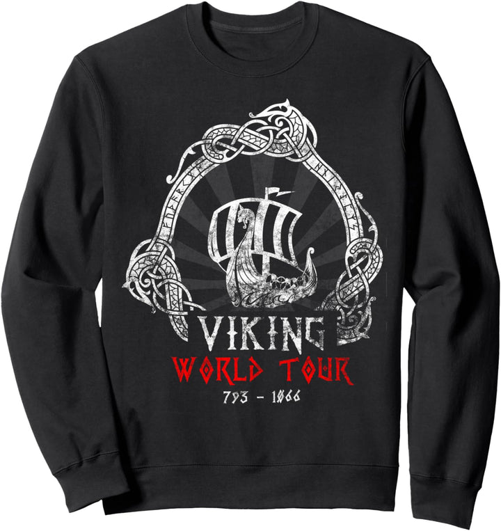 Viking World Tour Cooles Wikinger Walhalla Vikings Sweatshirt
