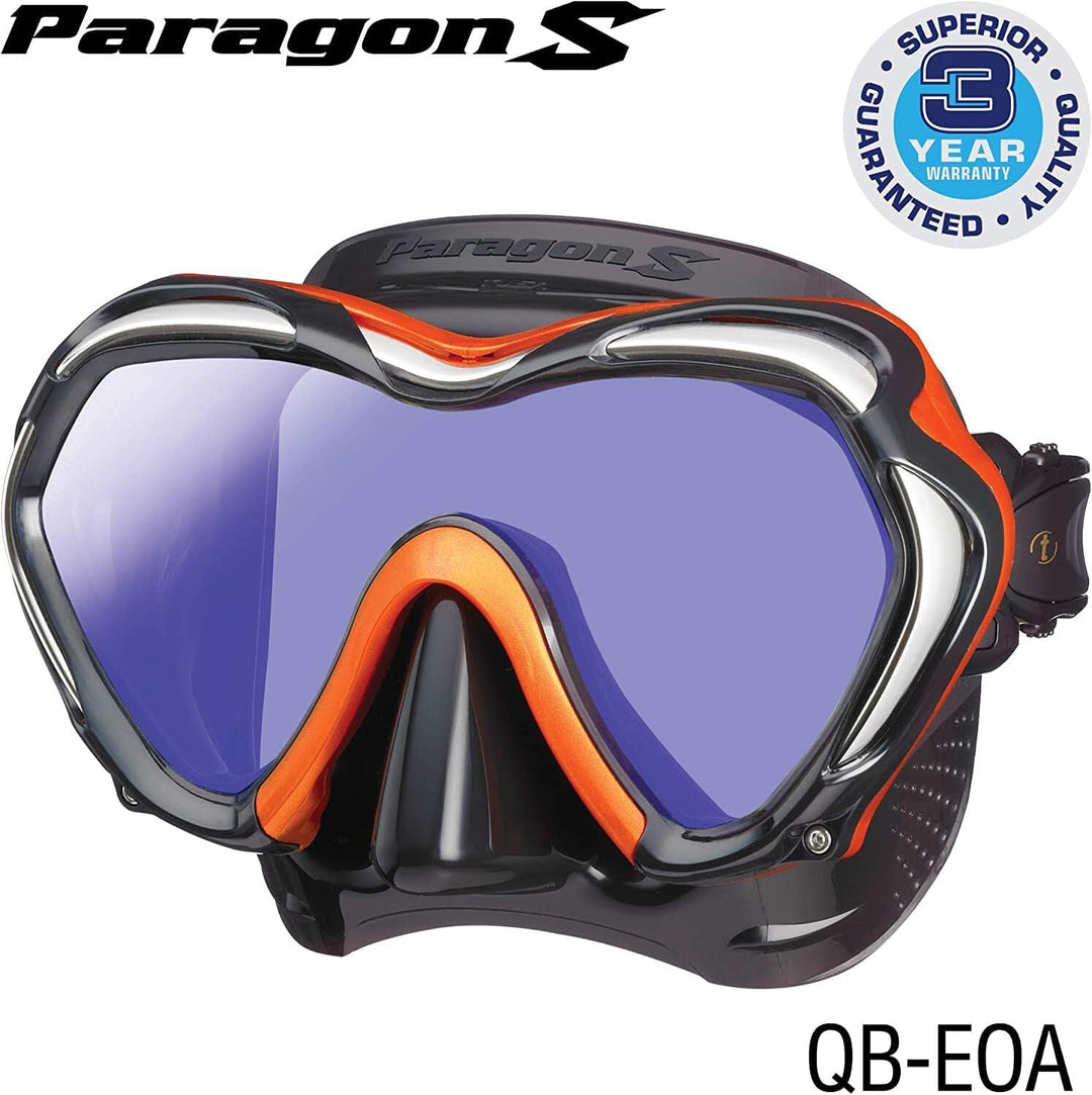 TUSA Paragon M2001SQB - Profi Tauchermaske Fishtail Blue, Fishtail Blue