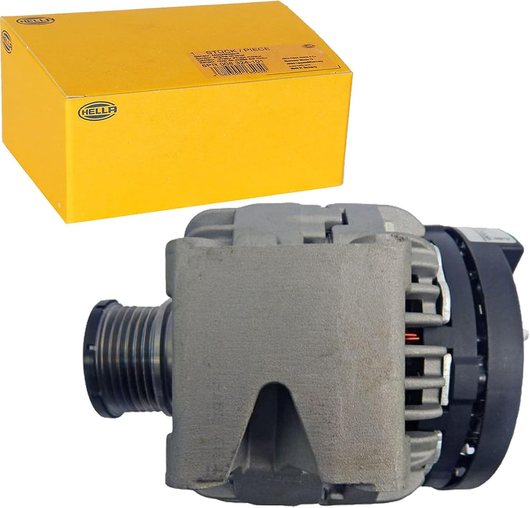 HELLA - Generator/Lichtmaschine - 14V - 90A - für u.a. Mercedes-Benz Sprinter 3,5-T Ch. (906) - 8EL