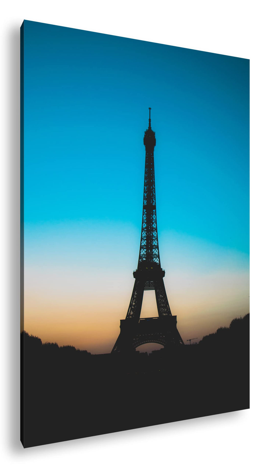deyoli Pariser Eifelturm Format: 100x70 cm als Leinwandbild, Motiv fertig gerahmt auf Echtholzrahmen