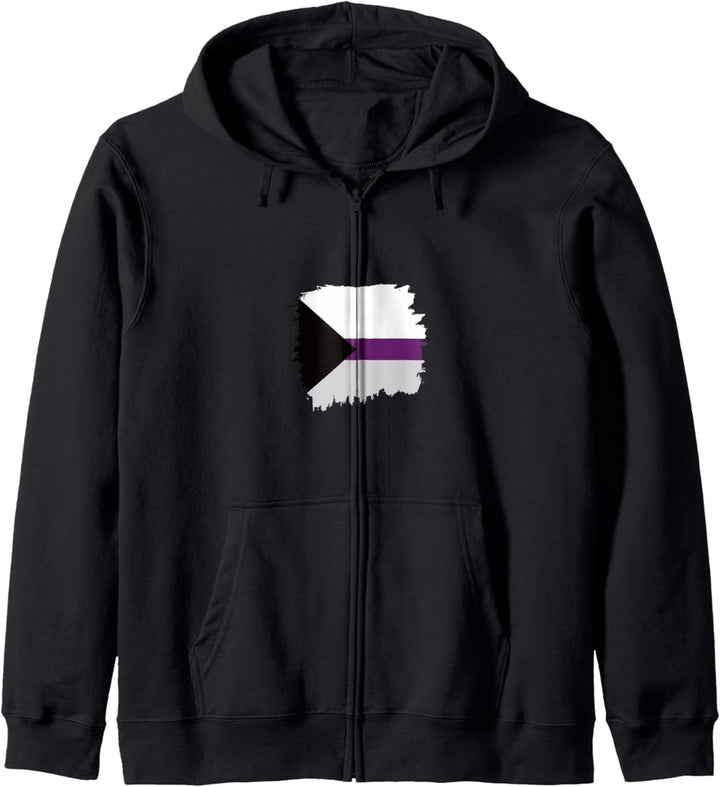 Demisexuelle Stolz-Flagge. Kapuzenjacke