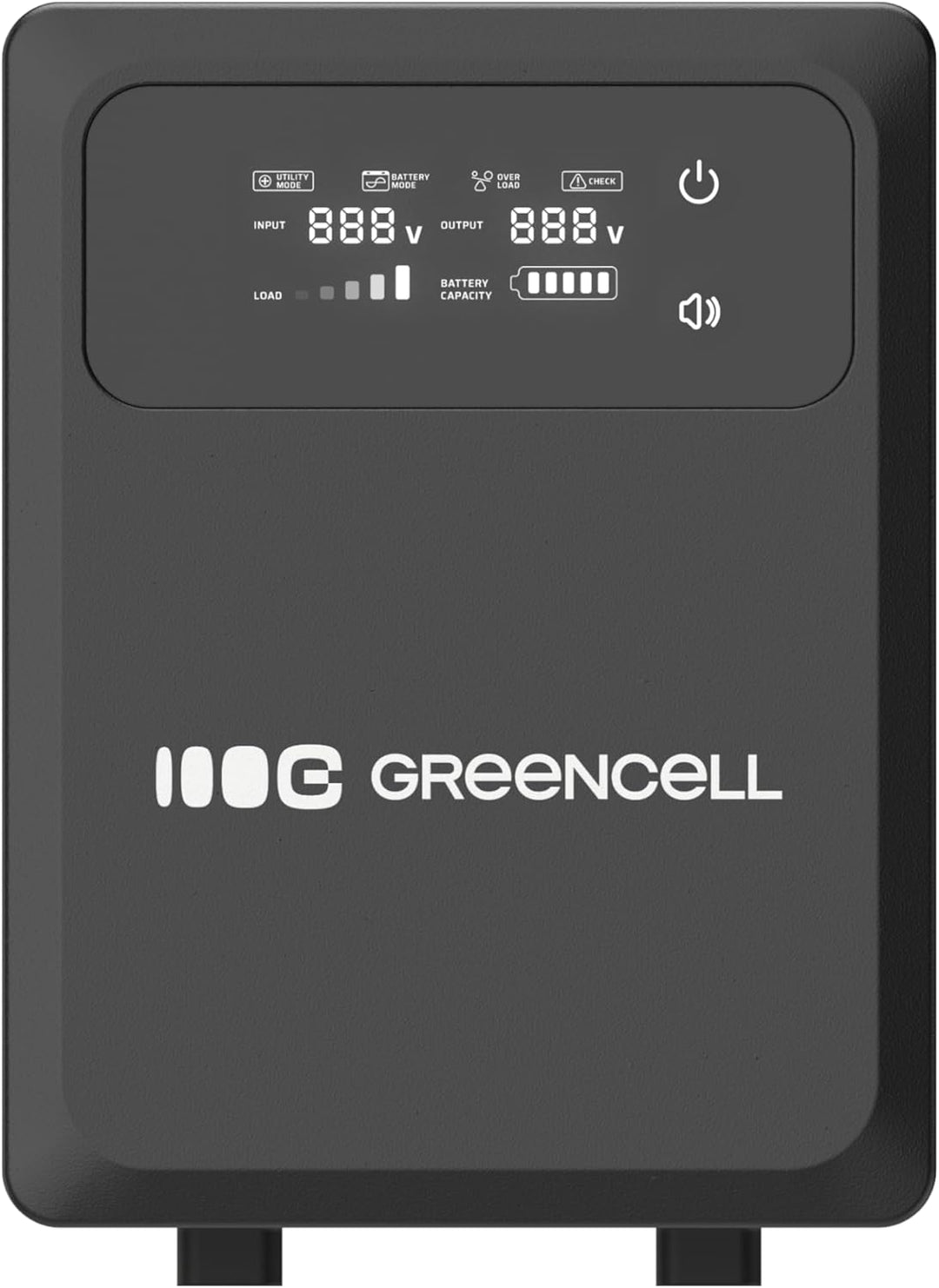 Green Cell USV 1200VA 800W PowerCore, Notstromversorgung mit LCD Display, AVR UPS mit Reiner Sinuswe