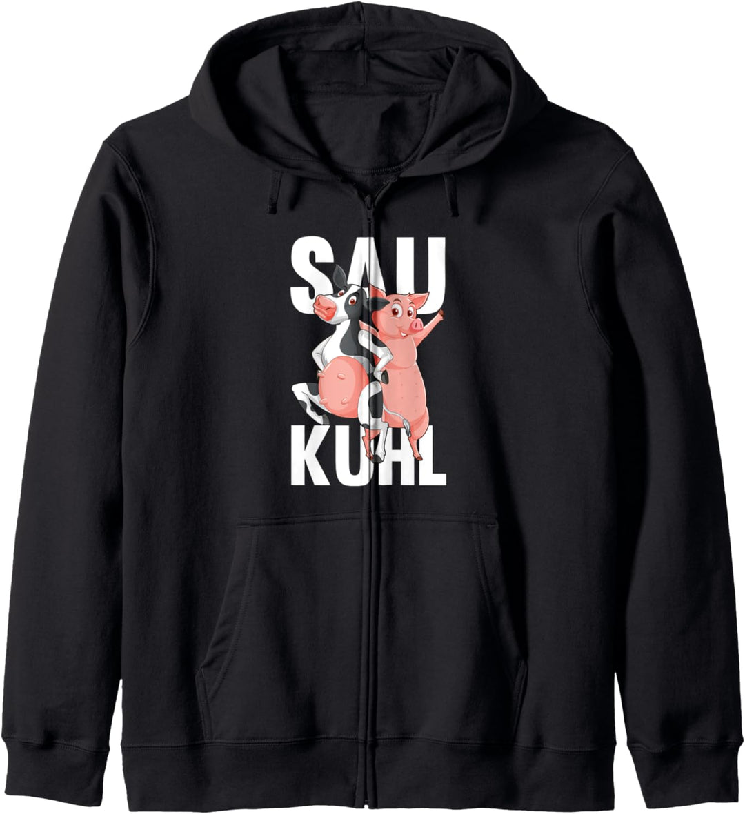 Landwirt Bauer Sau Kuhl - Schweinchen Ferkel Schwein Kapuzenjacke
