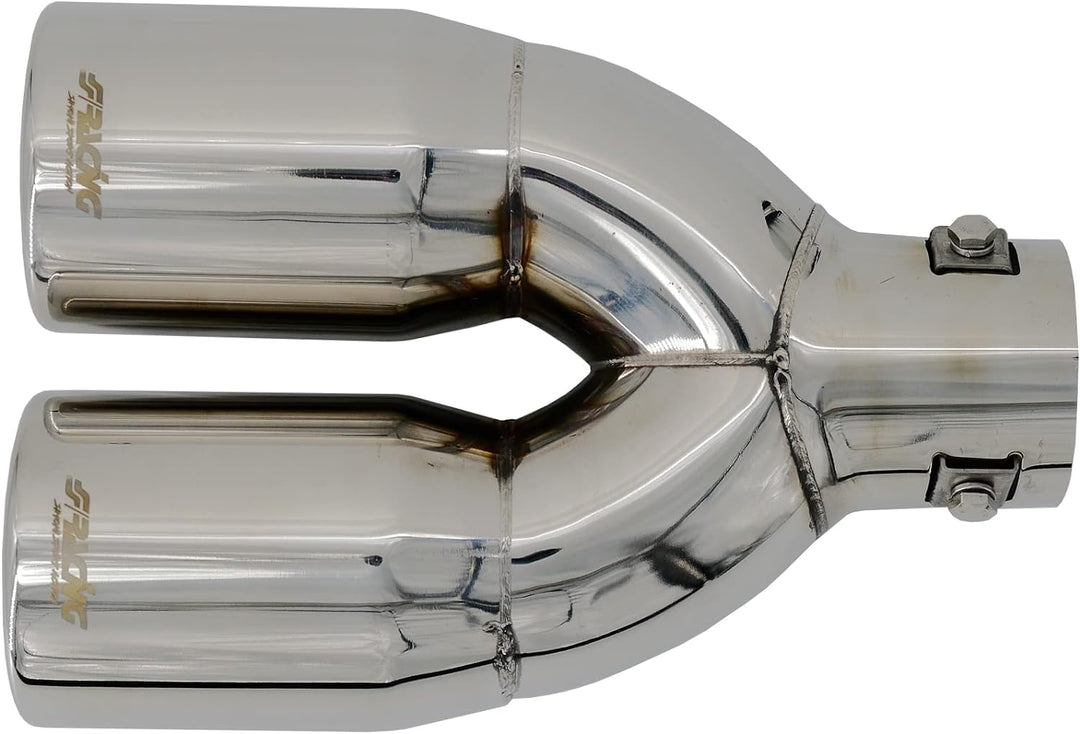 Simoni Racing TRX/60 Exhaust Tip Double Rounded, INOX