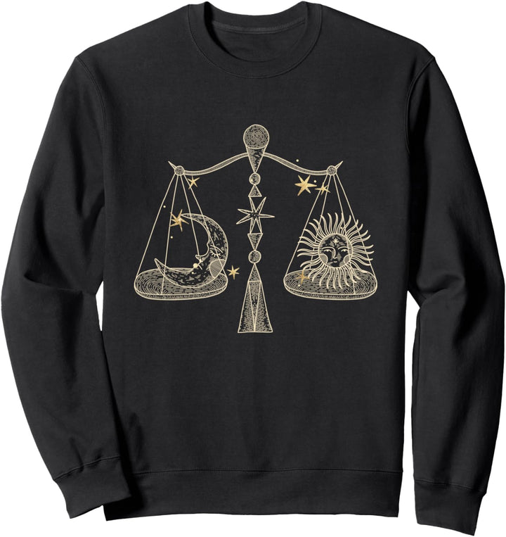 Mystic Sun and Moon Scale Astrologie Sweatshirt