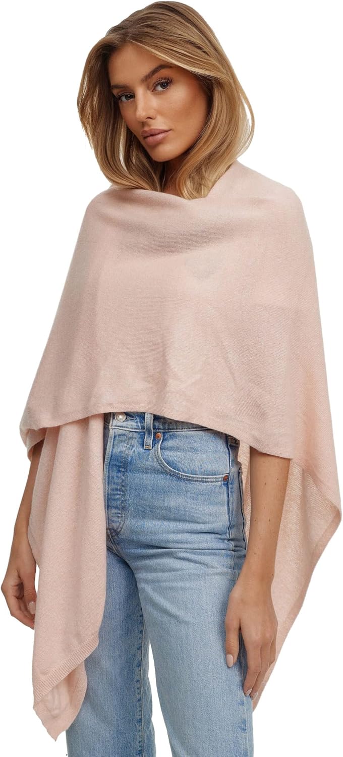 Damen Poncho,Schal Pullover, Lange Strickjacke, Strickpullover, Mantel,XXL Umhängetuch,Tunika für So