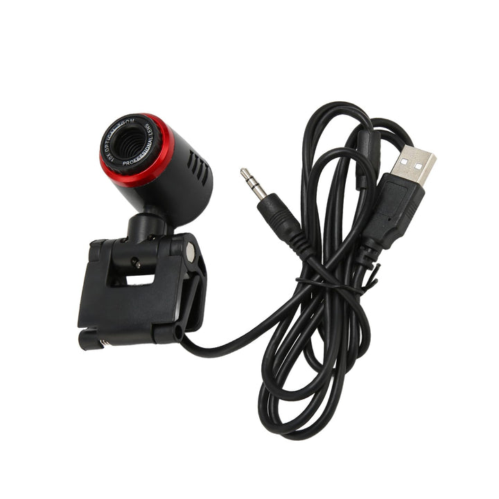 KIMISS USB2.0 mit MIC, Kamera Cam 360 Grad für Computer Nachtsicht Webcam HD Webcam Web Computer Kle