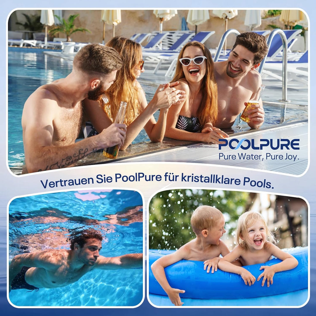 POOLPURE (8er Set) Ersatzfilter kompatibel mit MSpa FD2089 – Filterkartusche für aufblasbare Whirlpo
