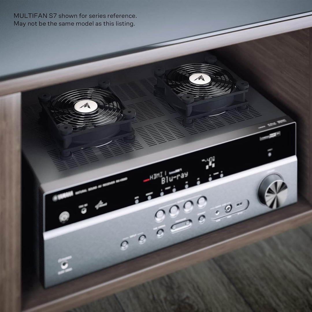 AC Infinity MULTIFAN S1, Leiser 80mm USB Lüfter für Receiver DVR PlayStation Xbox Computer Schrank K