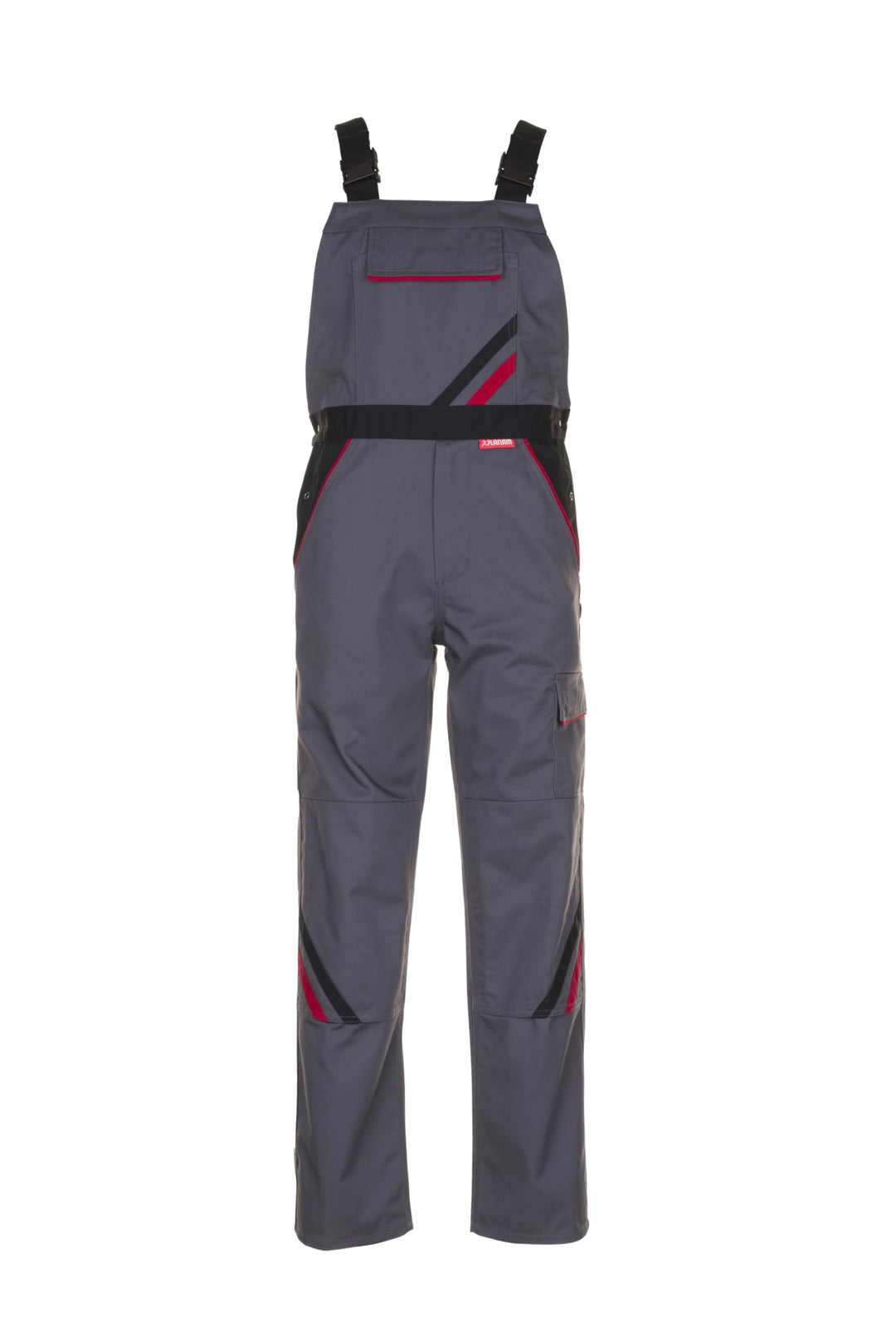 Planam Highline Herren Latzhose Schiefer schwarz rot Modell 2332 Grösse 46 schiefer/schwarz/rot 46,