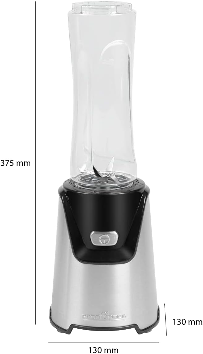Profi Cook Smoothie-Maker PC-SM 1153 elektrischer Standmixer im Edelstahl-Gehäuse, inkl. 2 Mix-Behäl