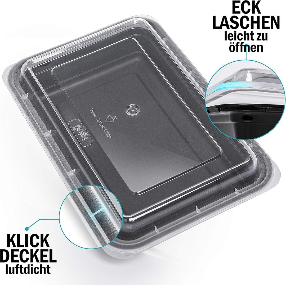 [10er Pack] 1-Fach Meal Prep Container Von Igluu - Essensbox, Lunchbox Mikrowellengeeignet, Spülmasc