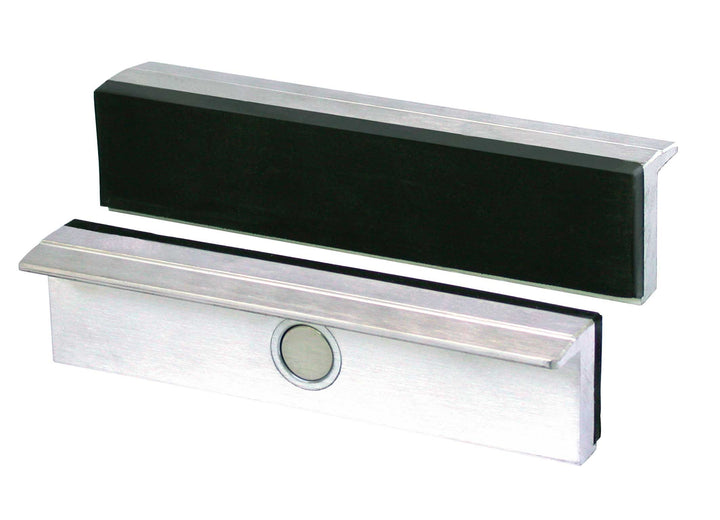 Heuer Schraubstockbacken (Schutzbacken rechtwinkelig; planparallel; integrierte Spezialmagnete; pass