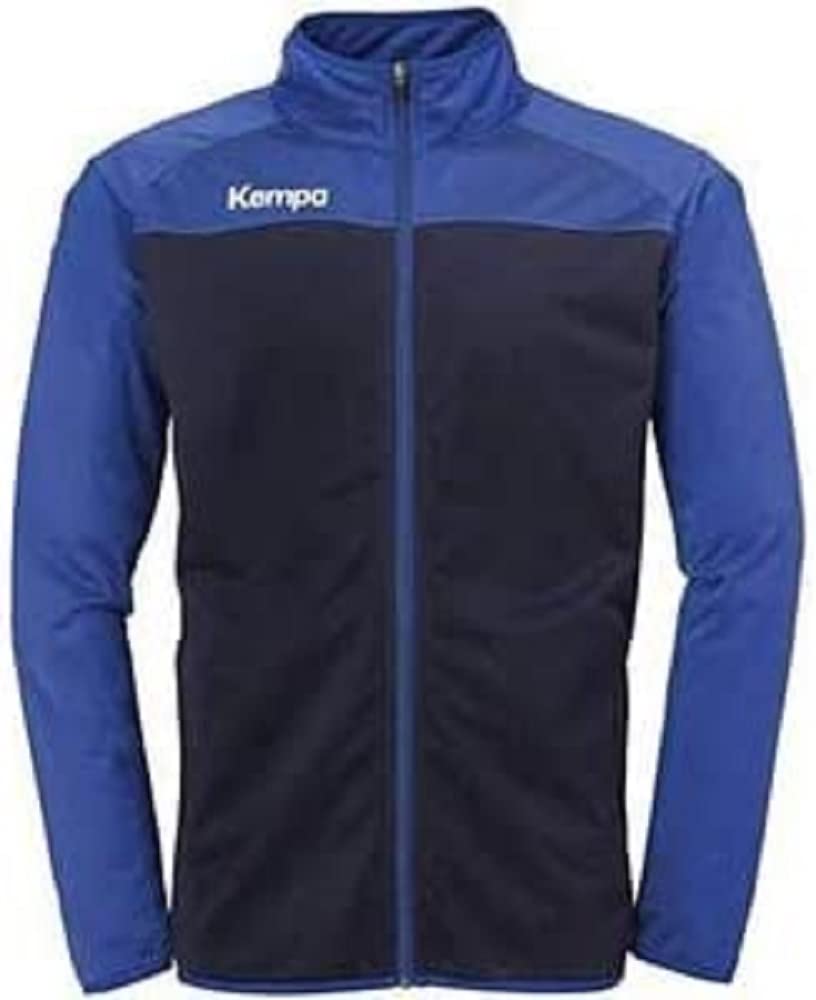 Kempa Kinder Prime Poly Jacke Sportjacke, Marineblau / Königsblau, 152