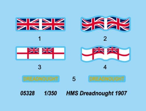 Trumpeter TSM-5328 5328 Modellbausatz HMS Dreadnought 1907
