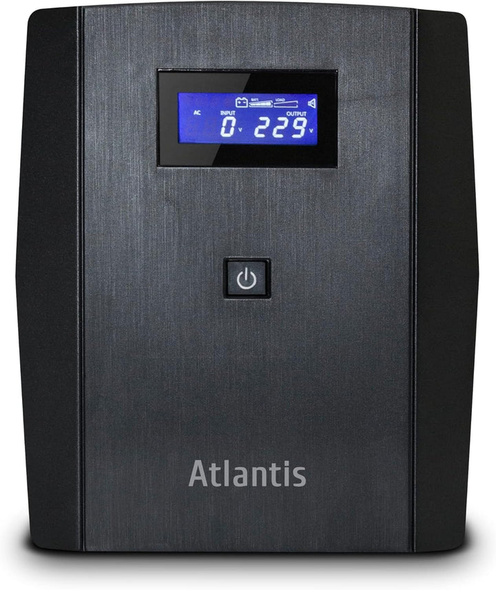 Atlantis OnePower 1200, USV Line Interactive 1200VA/700W, AVR, PseudoSinuswelle, 3 IEC-Steckdosen +