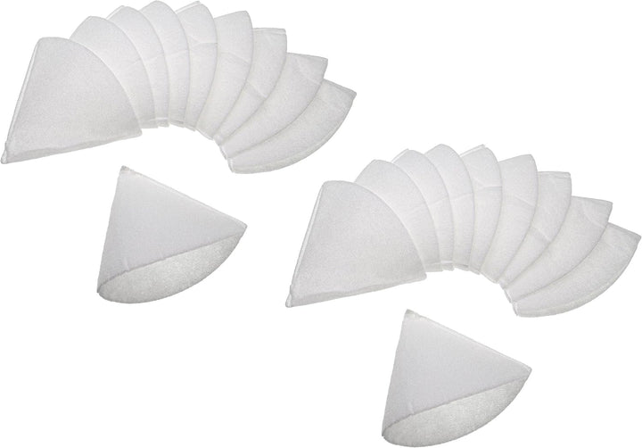 vhbw 20x Kegelfilter kompatibel mit Zehnder STB 125 Lüftungsanlage - Abluftfilter G4, DN 125 Weiss