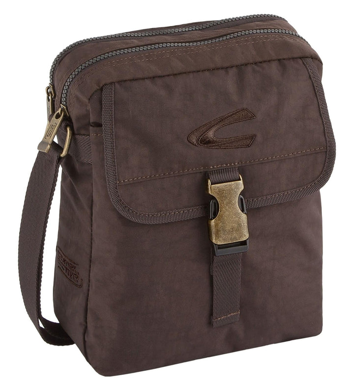 camel active bags Journey Herren Umhängetasche Crossbody Bag Klein Braun 21,5 x 11 x 26 Beige, 21,5