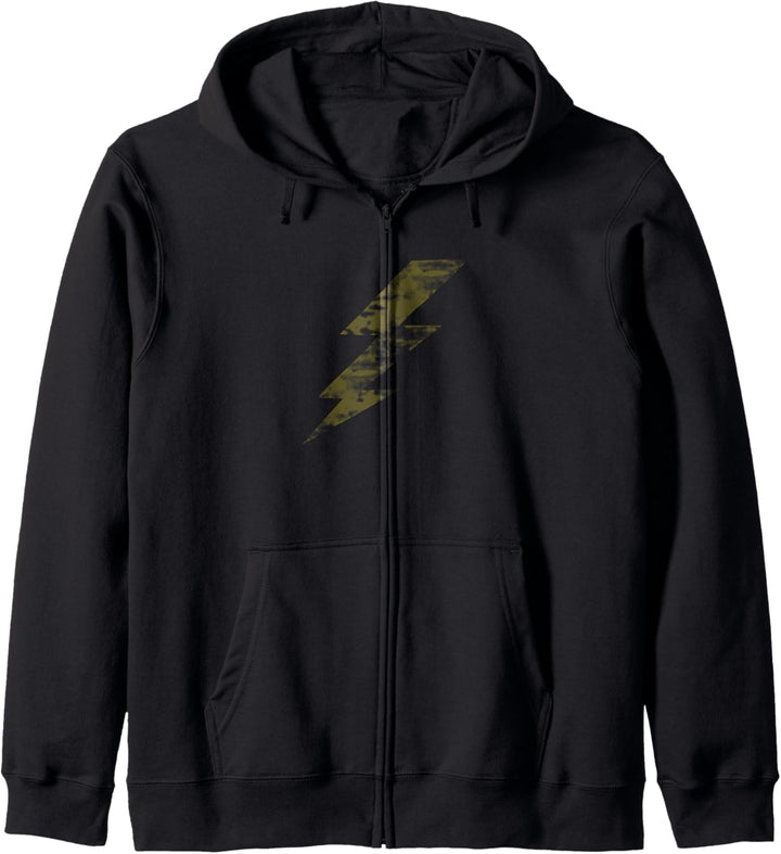 Vintage Bolt of Lightning Grafik Kapuzenjacke