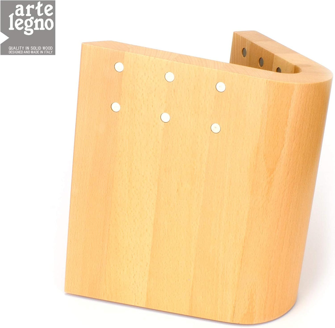 artelegno grand prix curve 83 - Messerblock Messerhalter - bis 10 Kochmesser - Klinge max. 25 cm - m