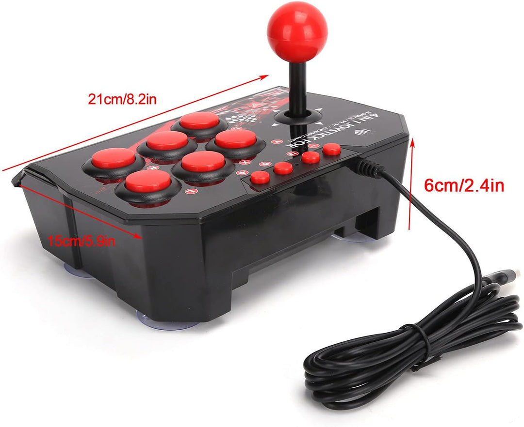 Arcade Fight Stick, Wired Arcade Joystick Universelles tragbares Arcade Fight Stick Computerspiel-Co