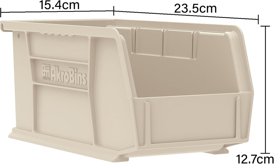akro-mils 30237black Kunststoff stapelbar zum Aufhängen Akro Bin, 9–1/4-Zoll von 6 von 12,7 cm, Schw