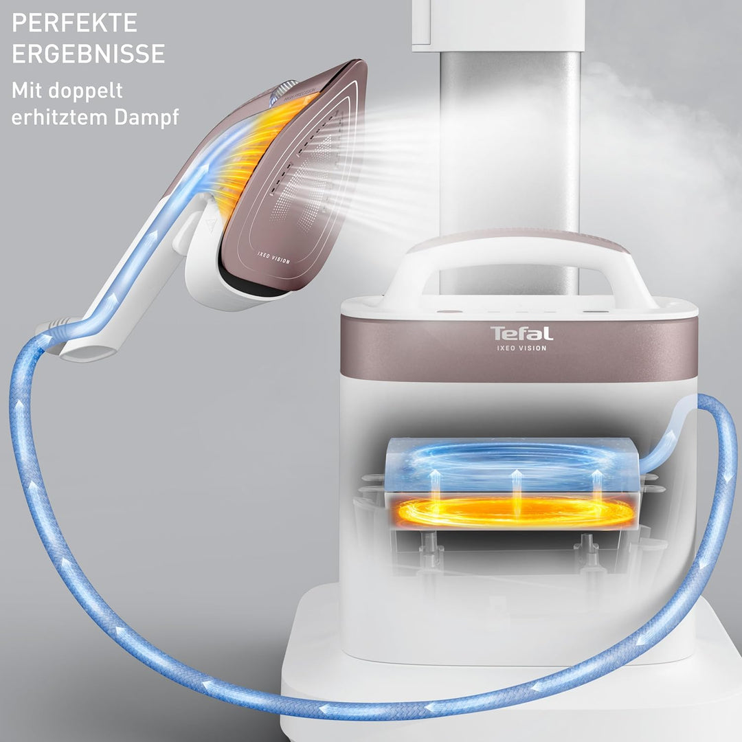 Tefal IXEO Vision All-in-One Dampfglätter, mit Multipositionsbrett, Dampfabgabe von bis zu 80 g/min,