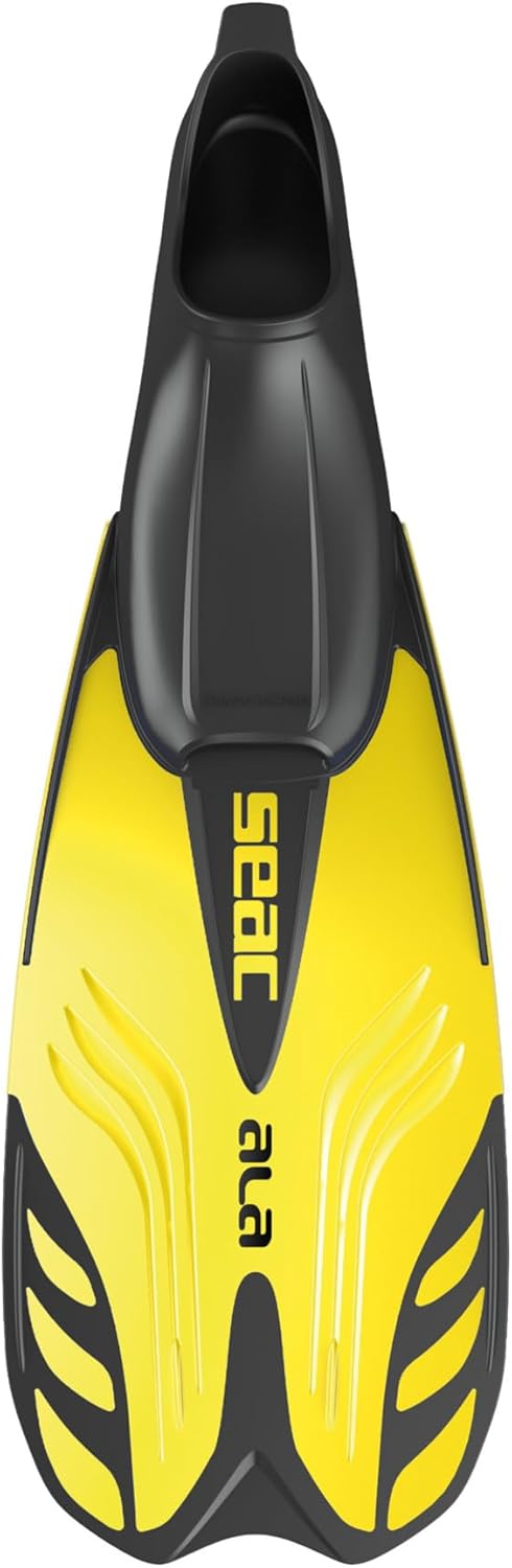 Seac Ala, Flossen mit geschlossenem Fussteil, ideal zum Schnorcheln und Schwimmen 44-45 Gelb, 44-45